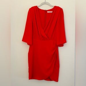 Amanda Uprichard Demetra Dress in Crimson